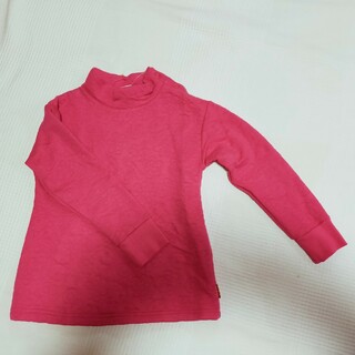 ムージョンジョン(mou jon jon)の新品未使用size120Moujonjonタートルネック女の子ピンク(Tシャツ/カットソー)
