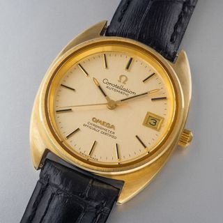 オメガ(OMEGA)の(826) 極美品 ★ オメガ コンステレーション Cライン 金 日差1秒 (腕時計(アナログ))