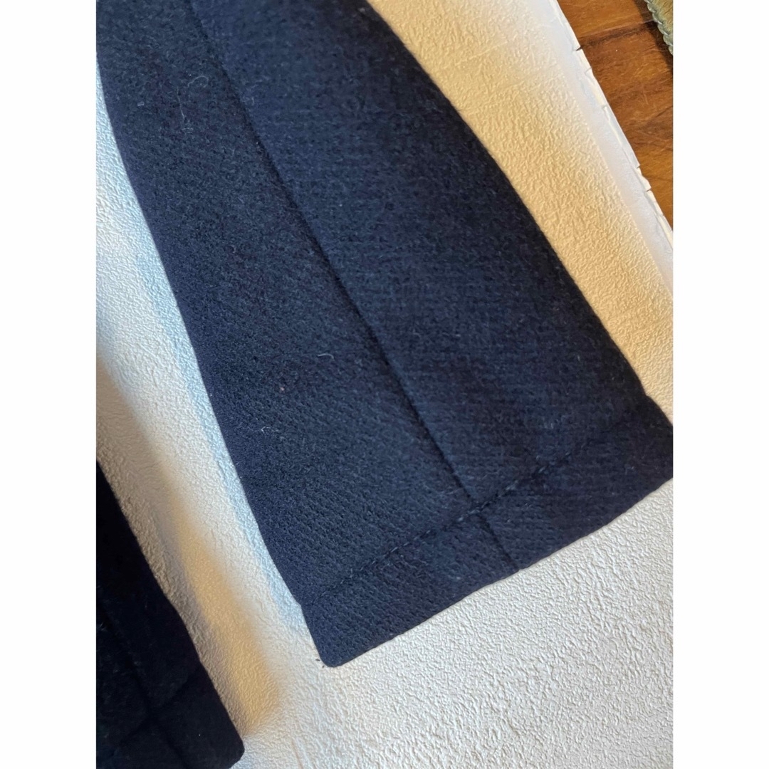 ABAHOUSE(アバハウス)のabahouse アバハウス　メルトンピーコート　M 濃紺 メンズのジャケット/アウター(ピーコート)の商品写真