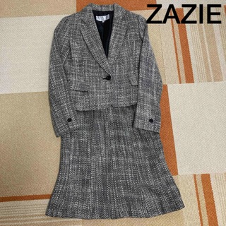 ZAZIE - ビジネスフォーマルスーツ入園卒業ママワンピースセレモニースカート上下セットアップ