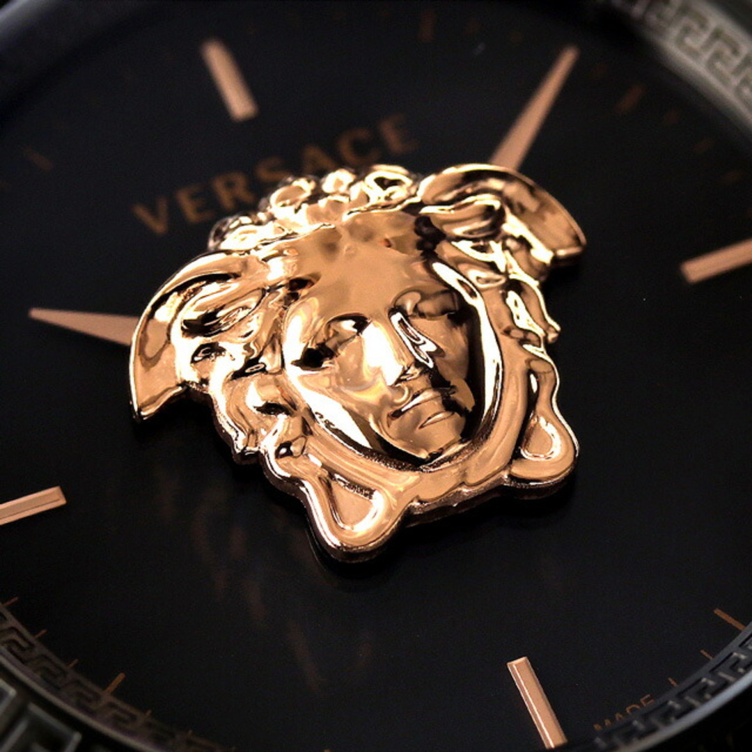 VERSACE(ヴェルサーチ)の【新品】ヴェルサーチ VERSACE 腕時計 メンズ VERD01623 パラッツォ クオーツ ブラックxブラック/ピンクゴールド アナログ表示 メンズの時計(腕時計(アナログ))の商品写真