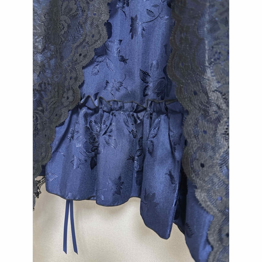h.naoto(エイチナオト)のMRcorset Majoh バッスルスカート ネイビー レディースのスカート(ひざ丈スカート)の商品写真