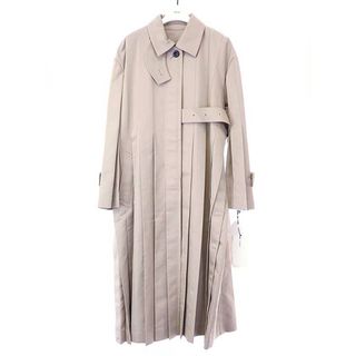 サカイ(sacai)のsacai サカイ 23SS Cotton Gabardine コットンギャバジンプリーツトレンチコート 23-06438 ベージュ系 1(トレンチコート)