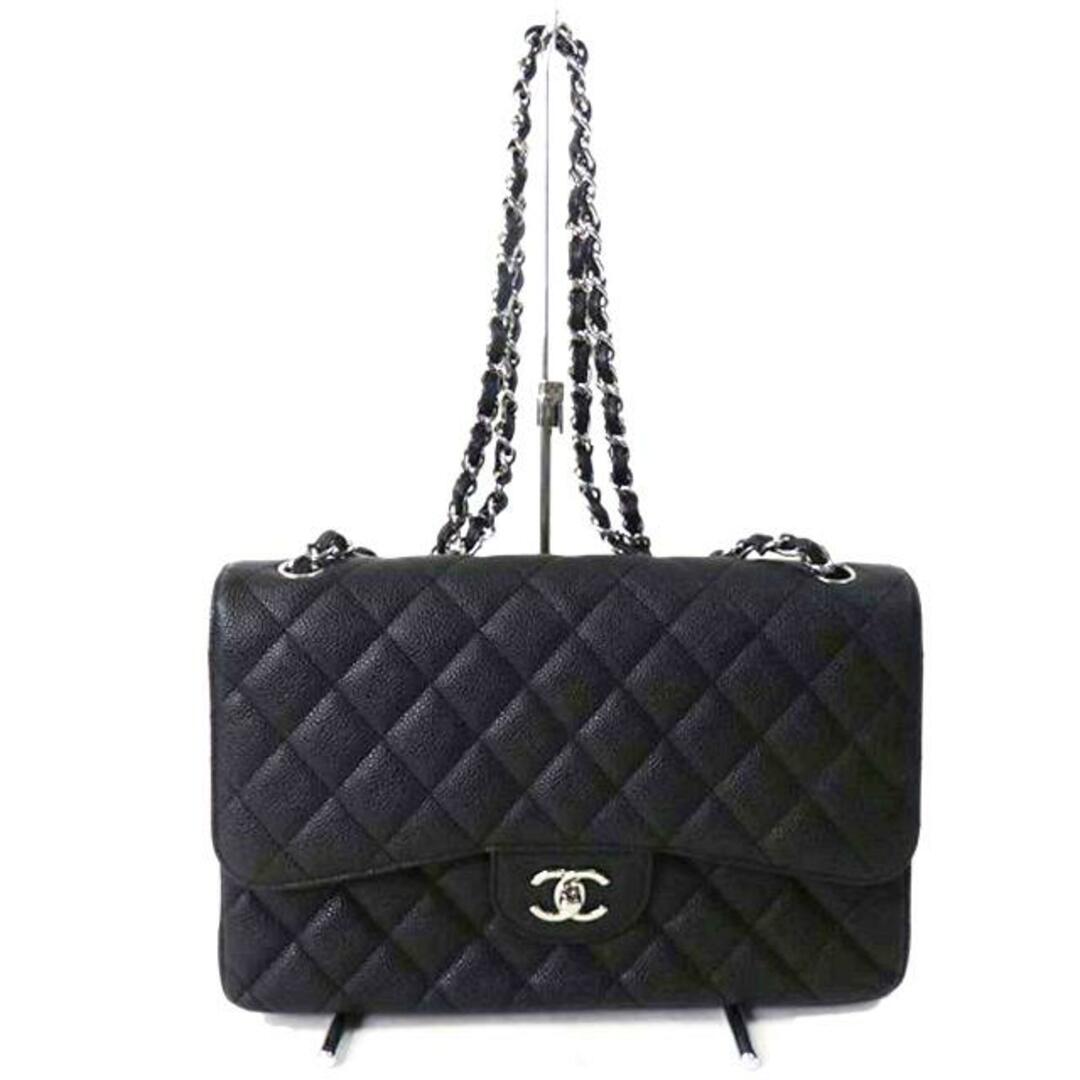 <br>CHANEL シャネル/キャビアスキン/マトラッセWフラップチェーンショルダー/SV金具/A58600/165*****/シャネル/Aランク/84レディース