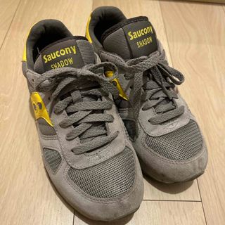 サッカニー(SAUCONY)のサッカニー　シャドウ　イエロー　グレー(スニーカー)