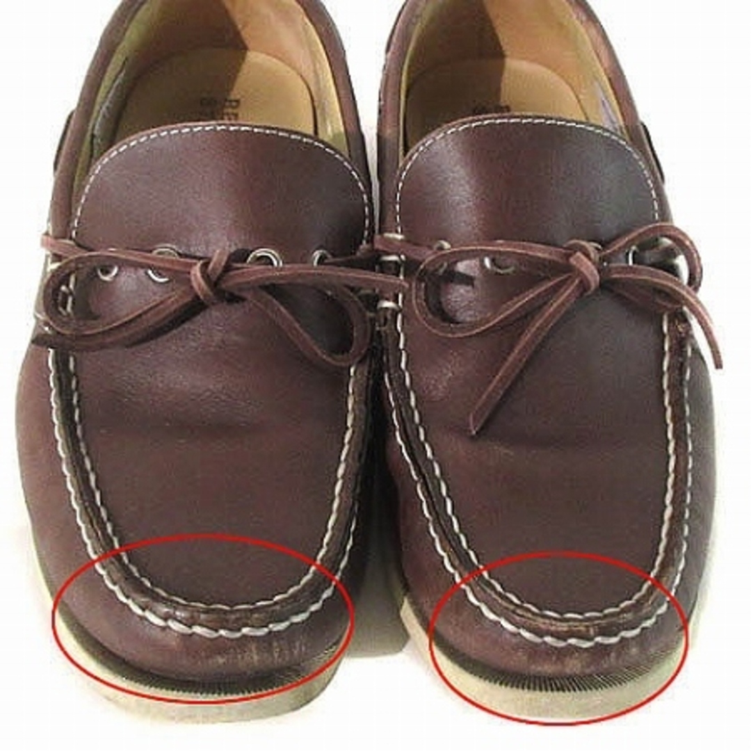 REGAL(リーガル)のリーガル BOATSHOE デッキシューズ モカシン レザー 茶  24.5cm レディースの靴/シューズ(ローファー/革靴)の商品写真