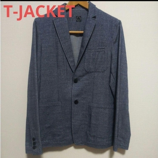 ティージャケット(T-JACKET)の新品約6万☆T-jacket テーラードジャケット ジーンズブルー(テーラードジャケット)