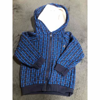 プチバトー(PETIT BATEAU)のプチバトー　裏起毛パーカー(ジャケット/上着)