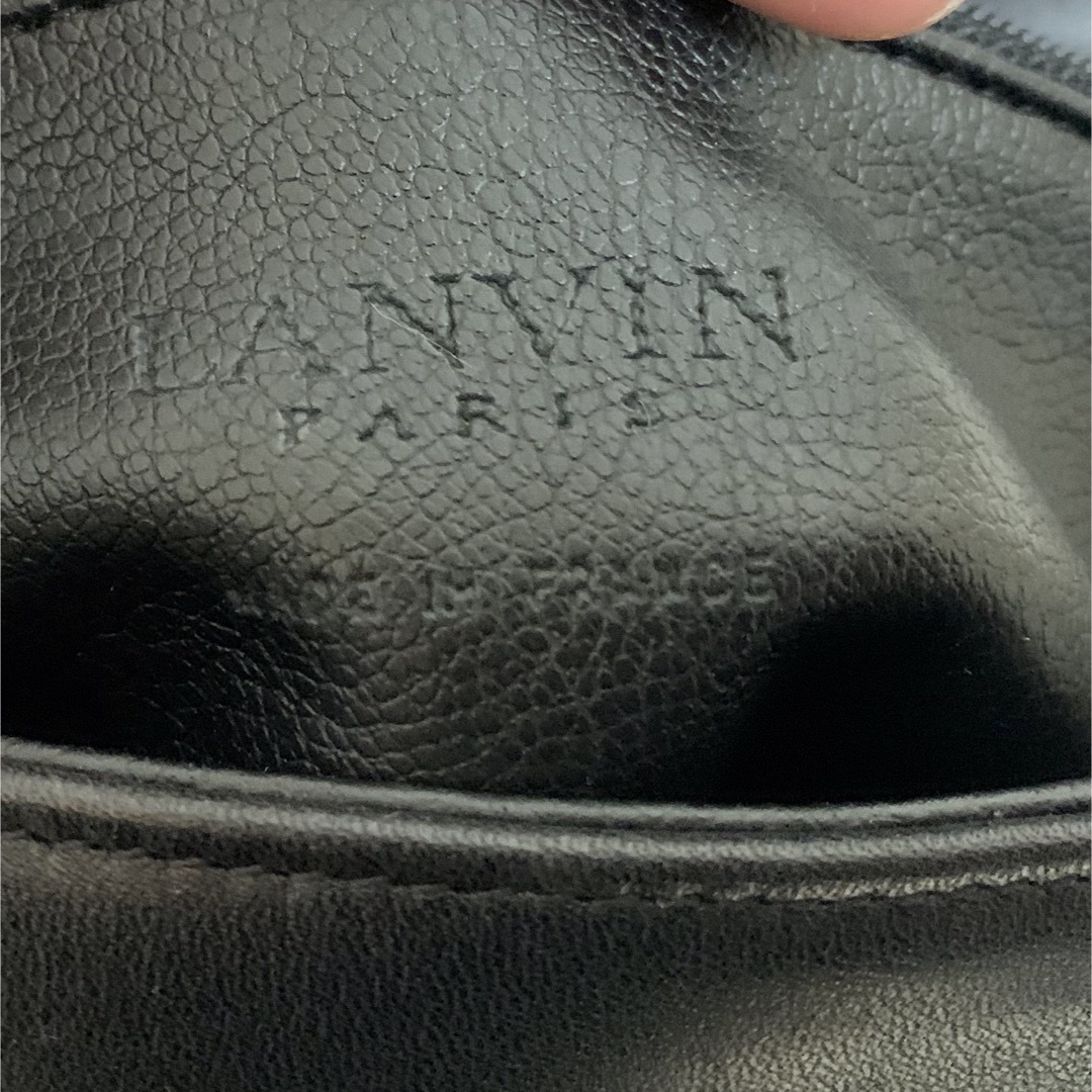 LANVIN(ランバン)のLANVIN PARIS VINTAGE フランス製 クロコ型押し レザーバッグ レディースのバッグ(ショルダーバッグ)の商品写真