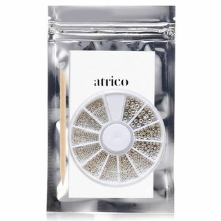 【色: シルバー】atrico（アトリコ）ブリオン 粒 シルバー 6サイズ（ケー(ネイルケア)