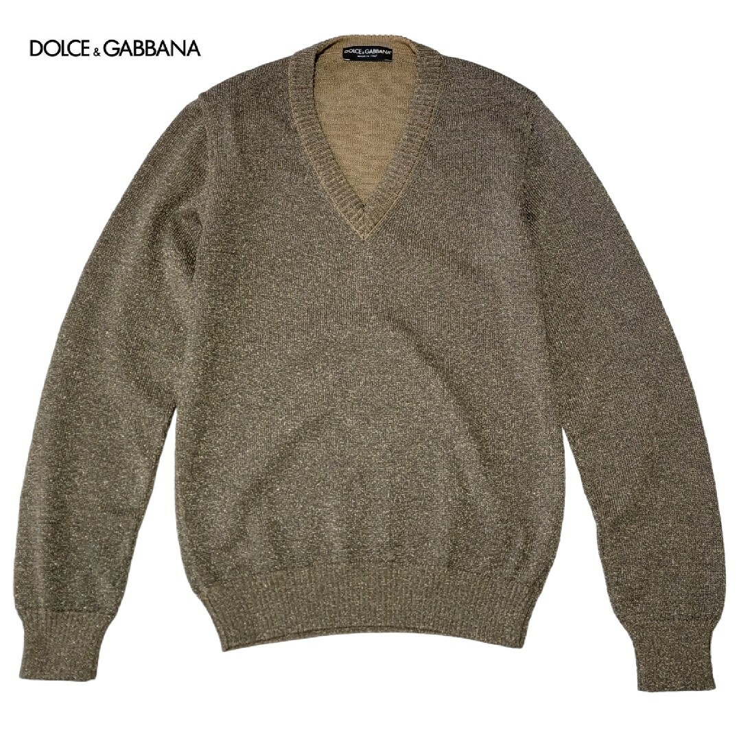 DOLCE&GABBANA(ドルチェアンドガッバーナ)の【参考定価約12万】ドルチェ&ガッバーナ 50 グリッターニット セーター メンズのトップス(ニット/セーター)の商品写真