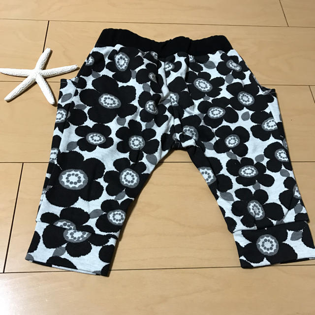 kids★花サルエル ジョガーパンツ キッズ/ベビー/マタニティのキッズ服女の子用(90cm~)(パンツ/スパッツ)の商品写真