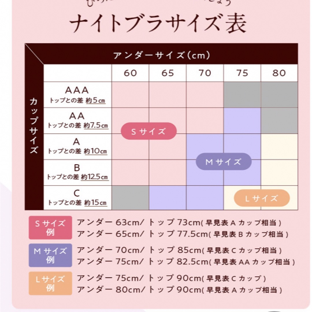 LUNA ナイトブラ❁ダスティピンクＳ レディースのレディース その他(その他)の商品写真