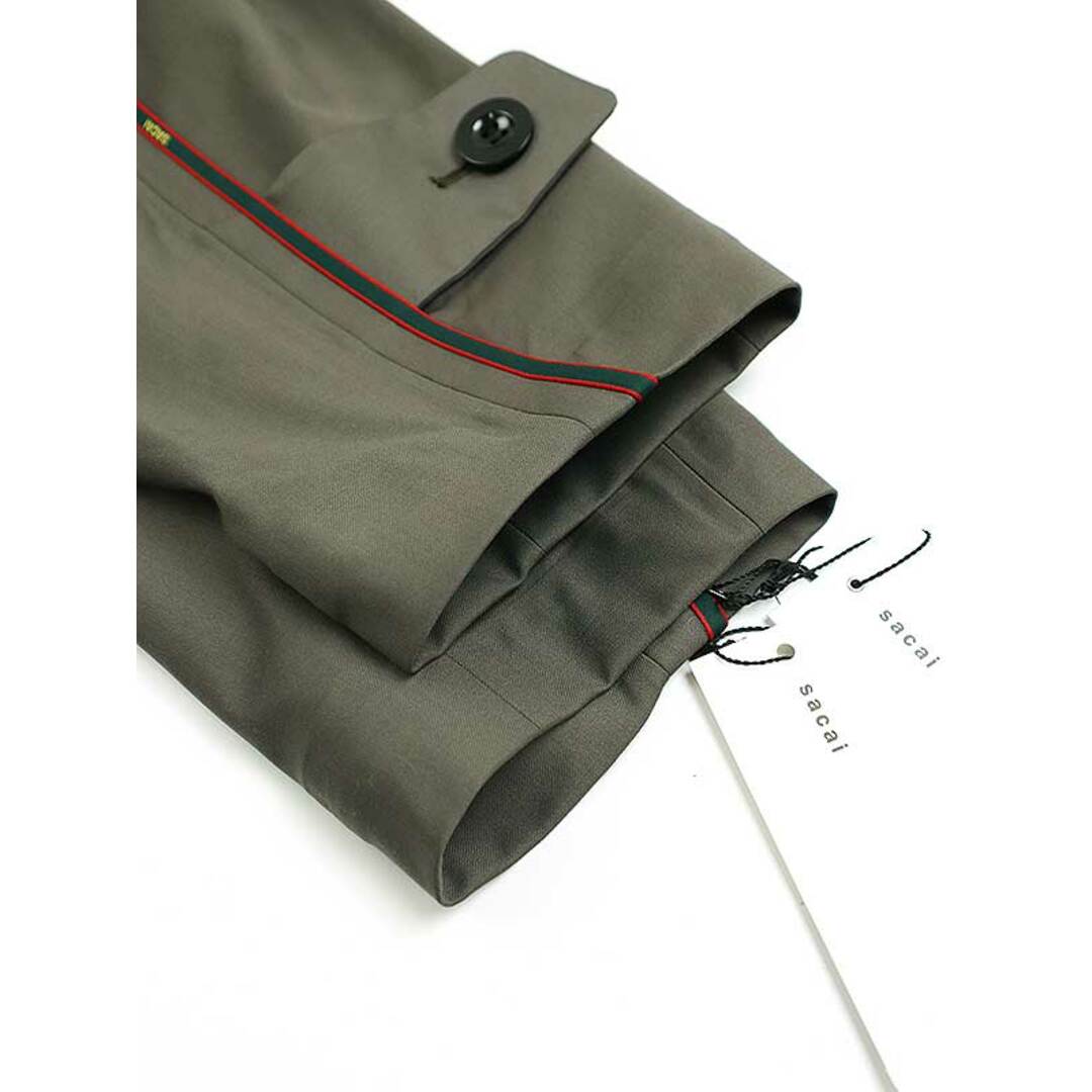 sacai(サカイ)のsacai × Loro Piana サカイ × ロロピアーナ 23SS Suiting Coat オーバーサイズステンカラーコート 23-03031M ブラウン系 1 メンズのジャケット/アウター(その他)の商品写真