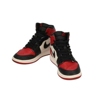 <br>NIKE ナイキ/AIR JORDAN 1 RETRO HIGH OG BG/24.5cm/レッド×ブラック×ホワイト/575441-610/レディーススニーカー/ABランク/01【中古】(スニーカー)