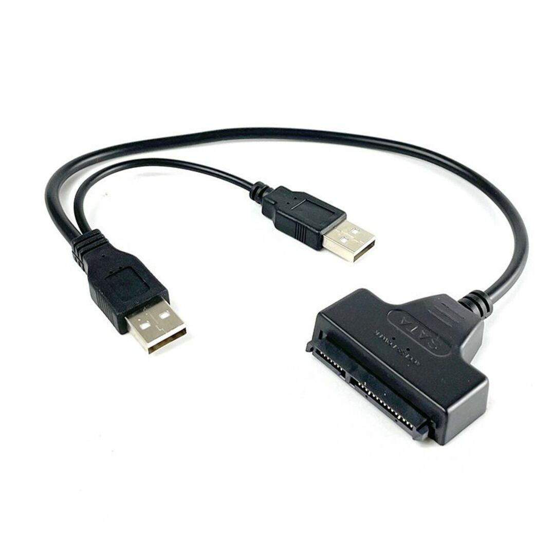SATA - USB 2.0 変換 ケーブル　2.5インチハードディスク　HDD スマホ/家電/カメラのPC/タブレット(PC周辺機器)の商品写真
