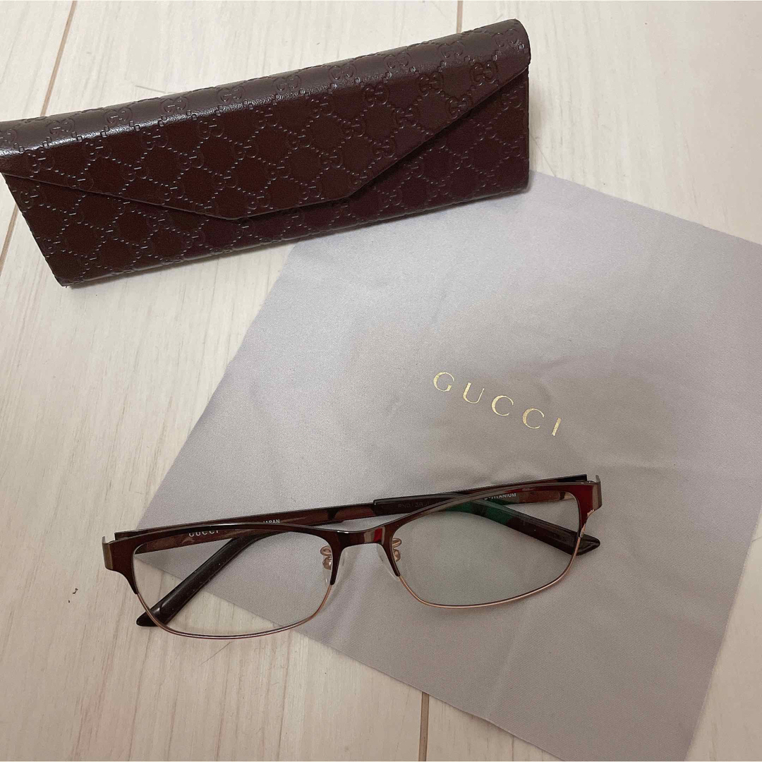 Gucci(グッチ)のGUCCI メガネフレーム メンズのファッション小物(サングラス/メガネ)の商品写真