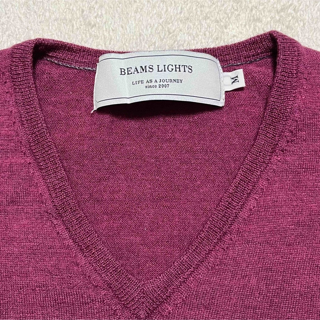BEAMS LIGHTS(ビームスライツ)のビームスライツ　BEAMS LIGHTS♡Vネックニットセーター　生地薄め　M レディースのトップス(ニット/セーター)の商品写真
