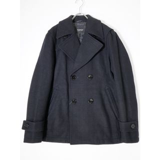 バーバリーブラックレーベル(BURBERRY BLACK LABEL)のBURBERRY BLACK LABEL/バーバリー ブラックレーベル シャドーチェック 羊毛メルトンウールPコート【L】【MCTA73907】(その他)