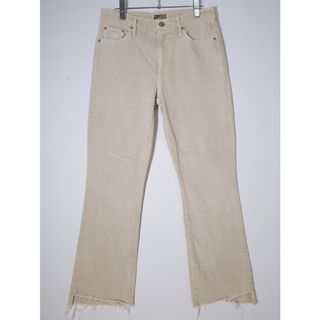 ドゥーズィエムクラス(DEUXIEME CLASSE)のMOTHER/マザー ドゥーズィエムクラス購入 SAND BEIGE INSIDER CROP カットオフデニムパンツ【27】【LDNA73961】(デニム/ジーンズ)