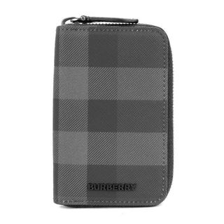 バーバリー(BURBERRY)の新品 バーバリー BURBERRY カードケース SMALL ZIG チャコール(名刺入れ/定期入れ)