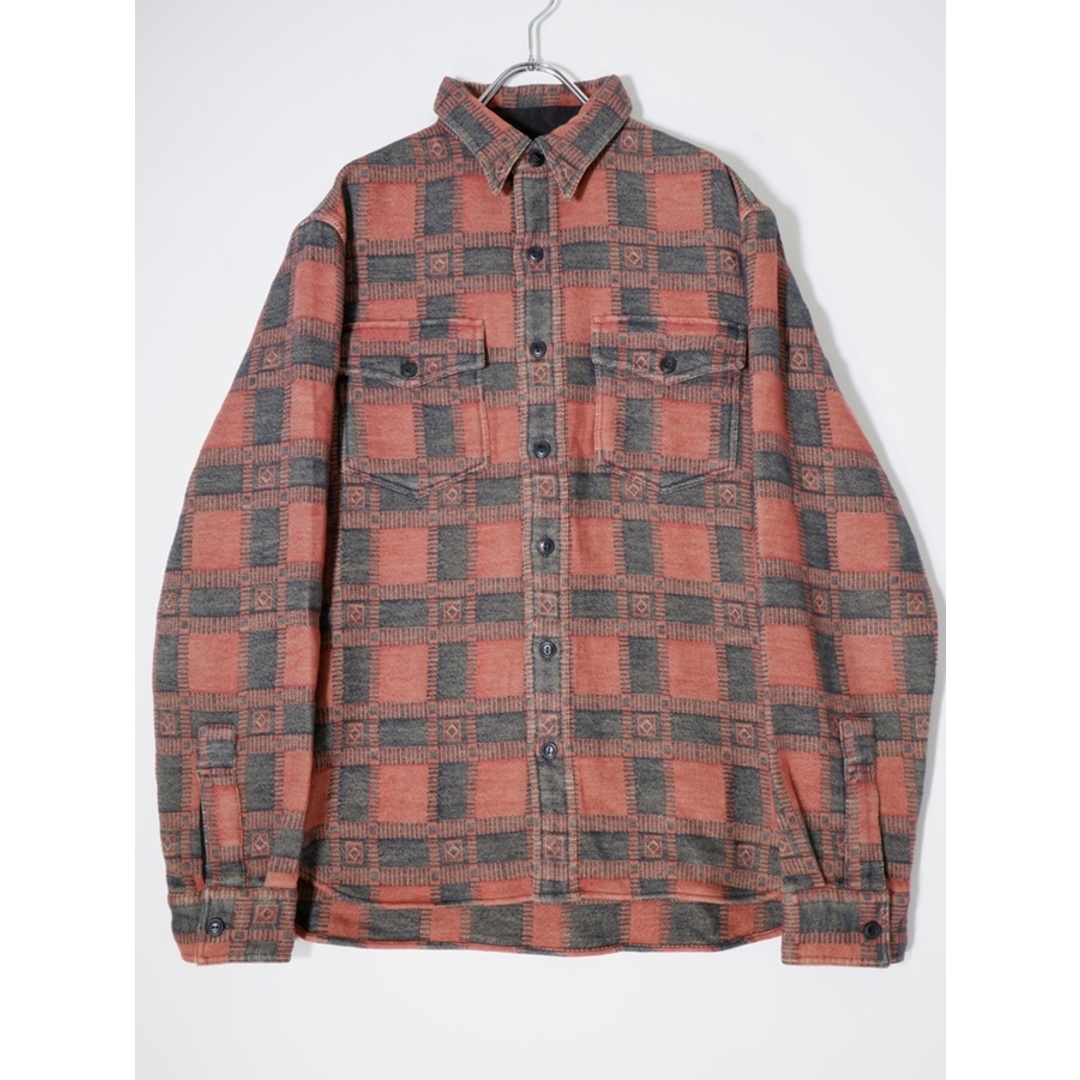 RRL(ダブルアールエル)のRRLダブルアールエル/ダブルアールエル Plaid Jacquard Workshirtヘビーコットン プレイド ジャガード ワークシャツ【M】【MSHA73917】 メンズのトップス(その他)の商品写真