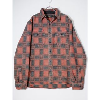 ダブルアールエル(RRL)のRRLダブルアールエル/ダブルアールエル Plaid Jacquard Workshirtヘビーコットン プレイド ジャガード ワークシャツ【M】【MSHA73917】(その他)