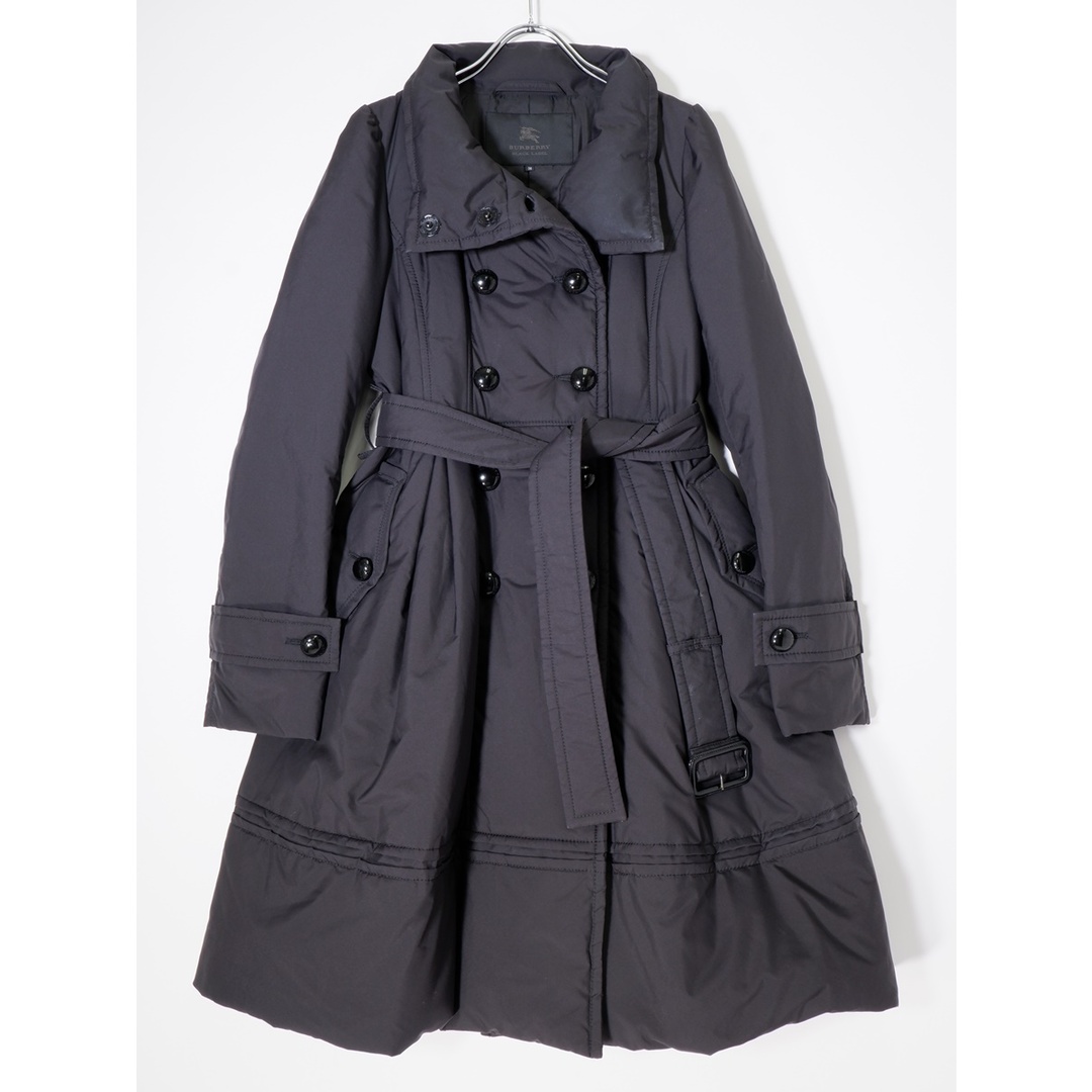 b989◇BURBERRY BLACK LABELウールコート◇サイズMネイビー紺色 b989◇BURBERRY BLACK LABELウールコート◇サイズMネイビー紺色