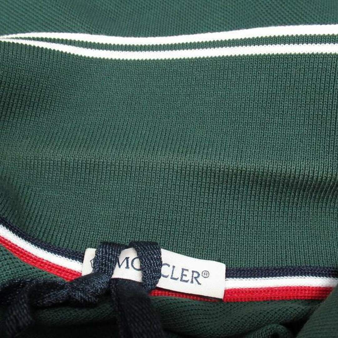 MONCLER(モンクレール)の18ss モンクレール  ロゴワッペン ポロシャツ 半袖 カットソー S 緑◆６ メンズのトップス(ポロシャツ)の商品写真