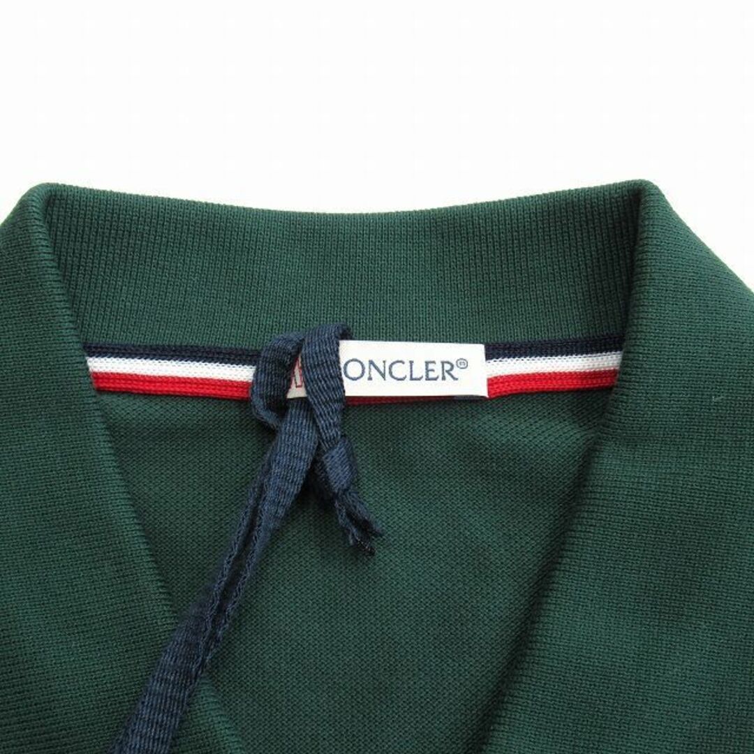 MONCLER(モンクレール)の18ss モンクレール ロゴワッペン ポロシャツ 半袖 カットソー S 緑 ◆６ メンズのトップス(ポロシャツ)の商品写真