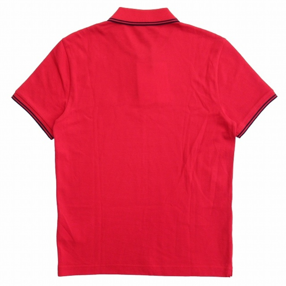 MONCLER(モンクレール)の18ss モンクレール ロゴワッペン ポロシャツ 半袖 カットソー S 赤◆６ メンズのトップス(ポロシャツ)の商品写真