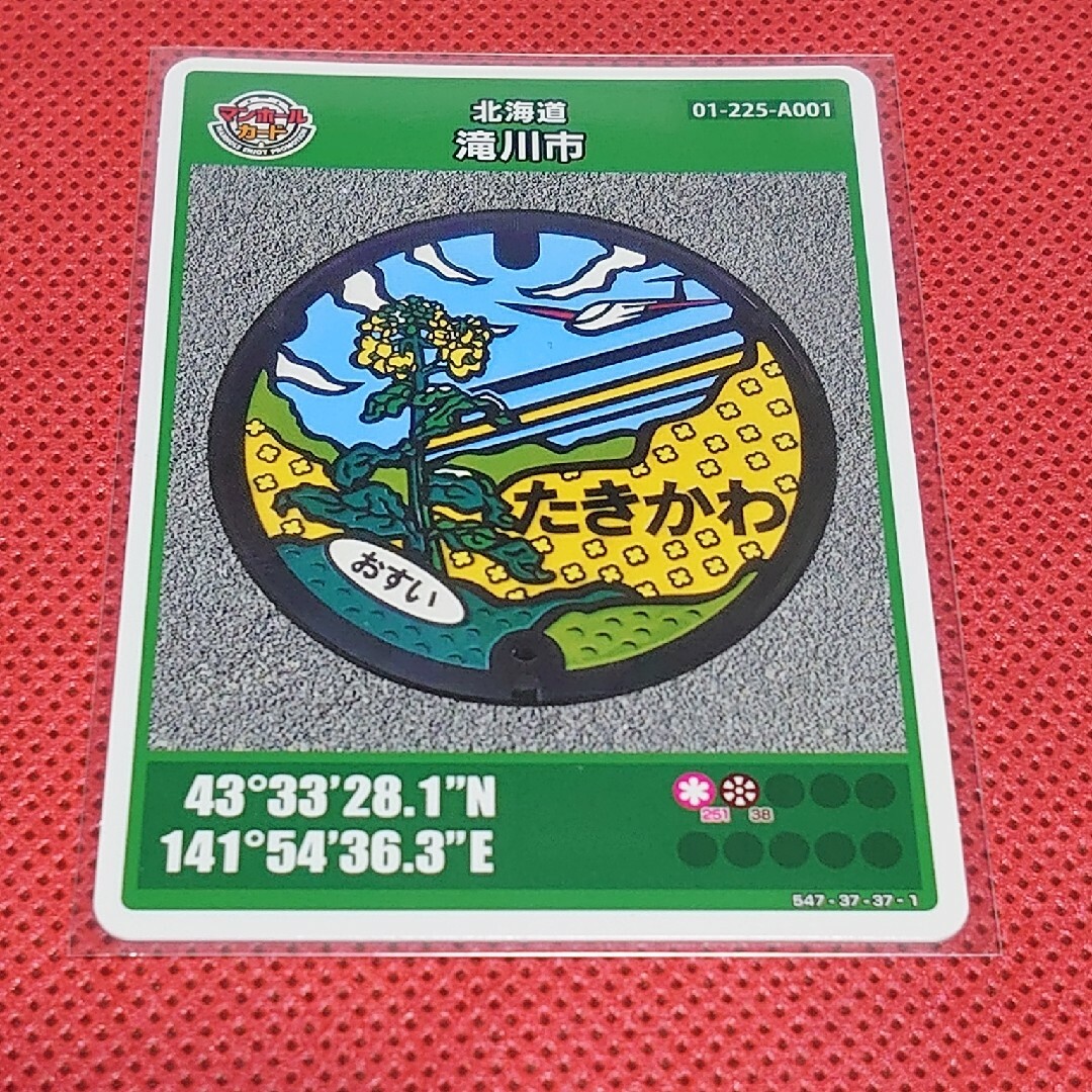 マンホールカード 北海道滝川市 エンタメ/ホビーのトレーディングカード(その他)の商品写真