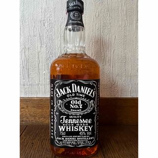 ジャックダニエル(JACK DANIEL'S)の【終売品　希少】ジャックダニエル オールドボトル　45%  赤紙封印　750ml(ウイスキー)