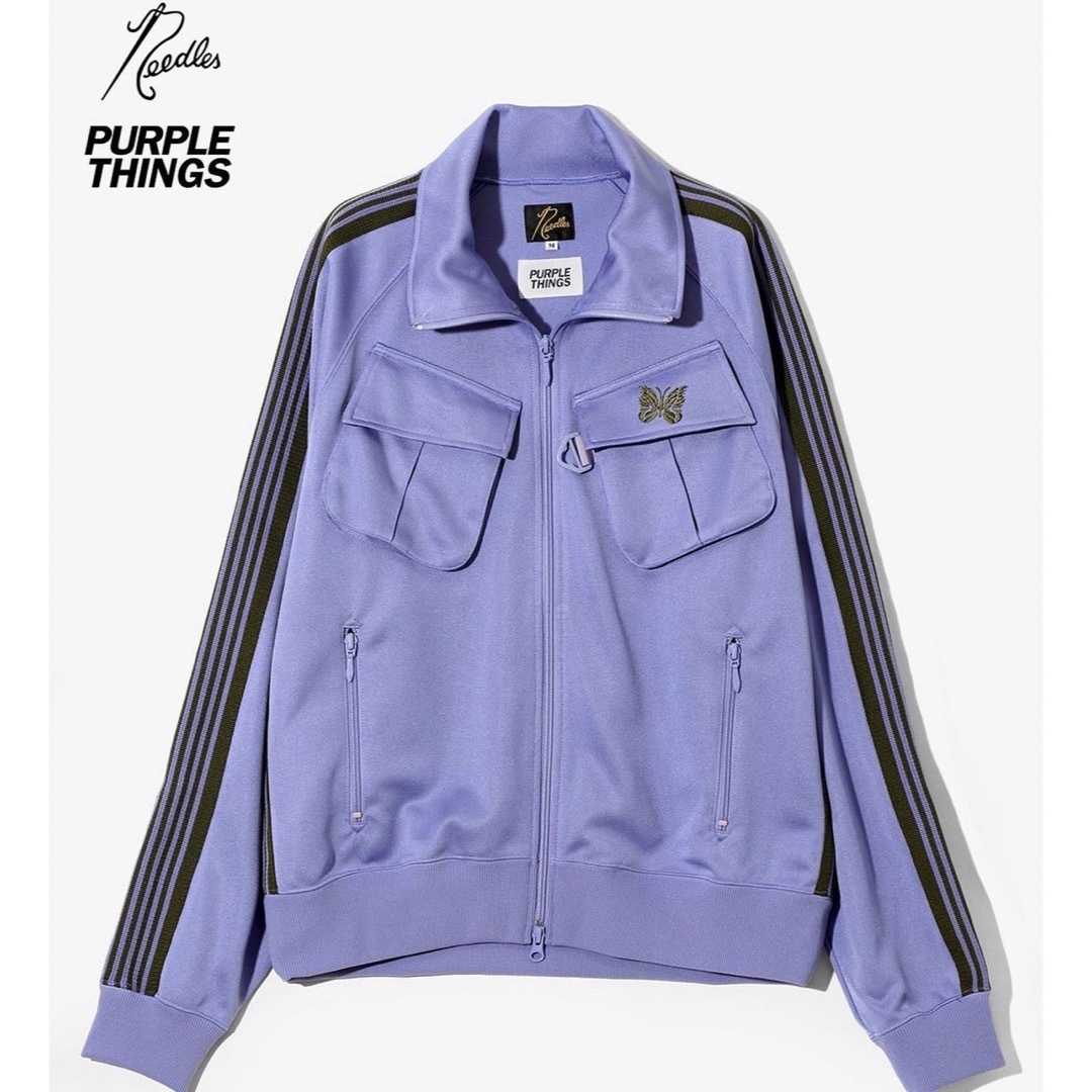 メンズNeedles purple things　別注　トラックジャケット　L