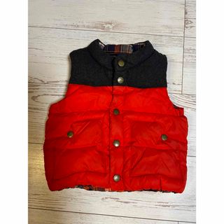 ギャップ(GAP)のGAP 中綿入り内チェックあったかベストsize80(ジャケット/コート)