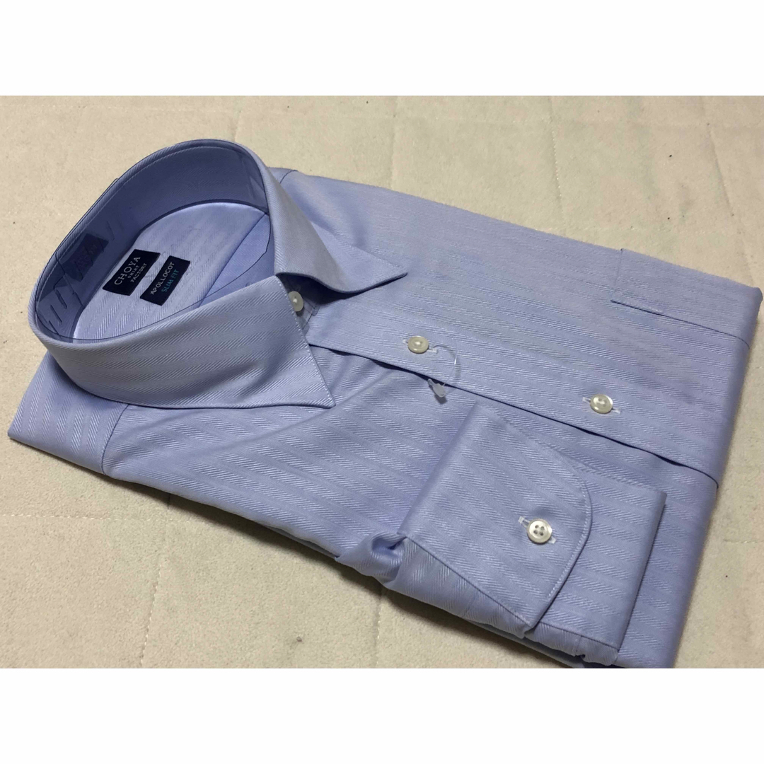 CHOYA SHIRT(チョーヤシャツ)のM557新品CHOYA長袖ワイシャツ綿100％ 41-86￥9790形態安定 メンズのトップス(シャツ)の商品写真