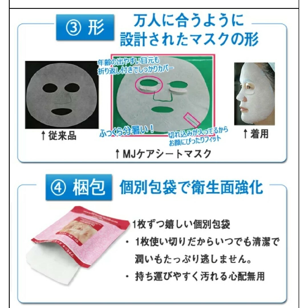 MIJIN(ミジン)のMJCARE MJ CARE エッセンスマスク MIJIN COSMETICS コスメ/美容のスキンケア/基礎化粧品(パック/フェイスマスク)の商品写真