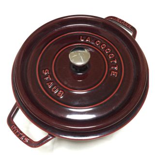 ストウブ(STAUB)のここさま専用【中古】STAUB ラウンド 26㎝(鍋/フライパン)