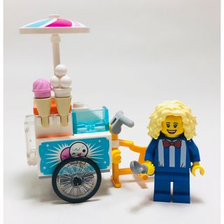 レゴ(Lego)の【新品未使用】レゴ　LEGO ミニフィグ　アイスクリームワゴン　販売員(知育玩具)