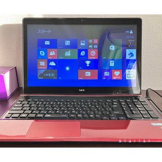 エヌイーシー(NEC)の LaVie PC-LS550RSR ノートパソコン NEC タッチパネル(ノートPC)