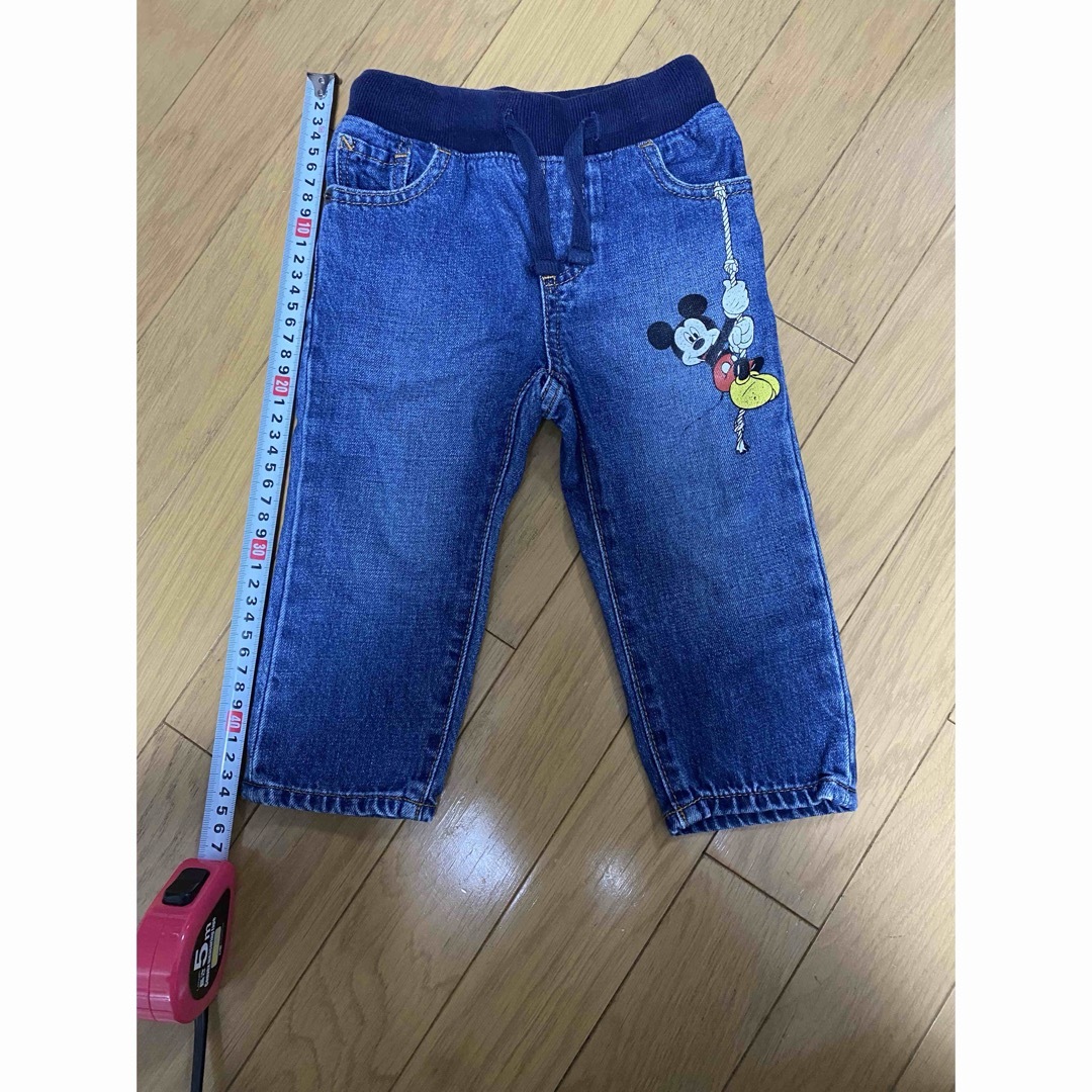 GAP Kids(ギャップキッズ)のミッキー　デニム　90㎝ キッズ/ベビー/マタニティのキッズ服男の子用(90cm~)(パンツ/スパッツ)の商品写真