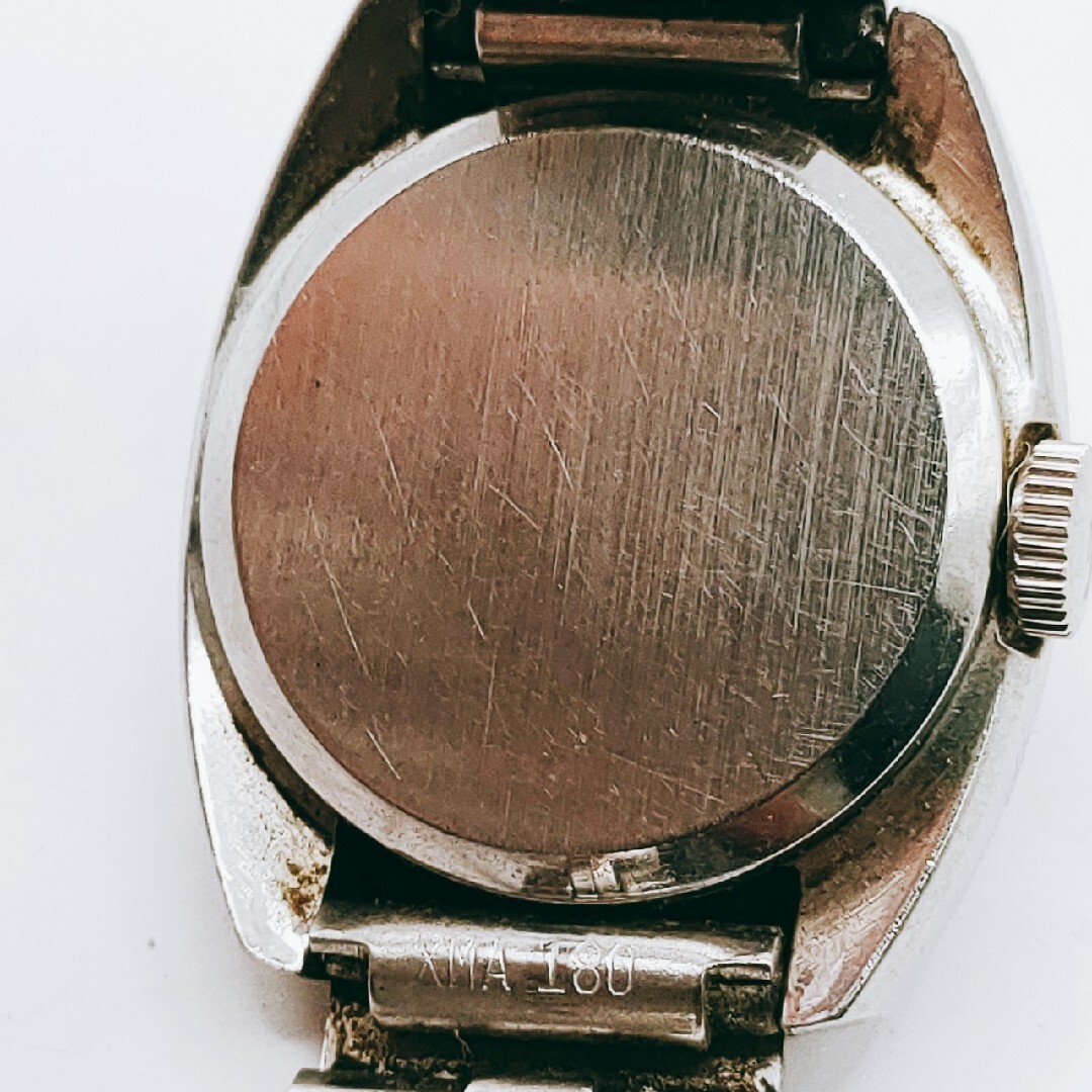 TECHNOS(テクノス)の#110【動作品】TECHNOS lady テクノスレディ 腕時計 手巻き 銀色 レディースのファッション小物(腕時計)の商品写真