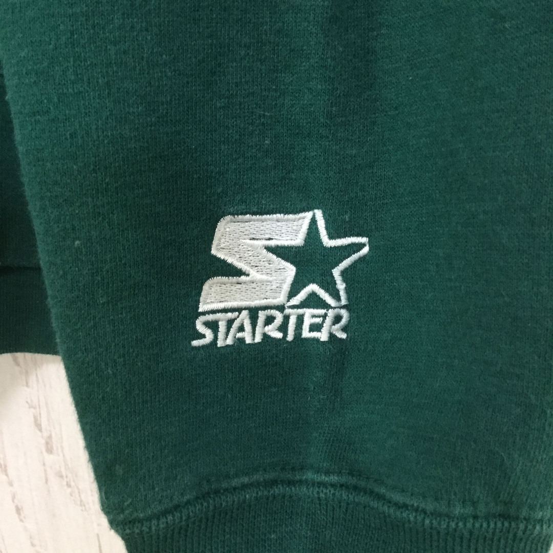 STARTER(スターター)の【スターター パッカーズ ビッグロゴスウェット】トレーナー M 緑 古着 メンズのトップス(スウェット)の商品写真