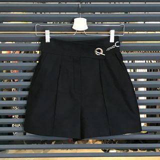 エルメス(Hermes)の新品同様 エルメス シェーヌダンクル キュロットパンツ ブラック 34 XS(キュロット)