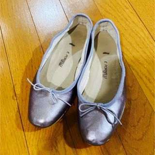 E.PORSELLI バレエ シューズ 36 silver(バレエシューズ)