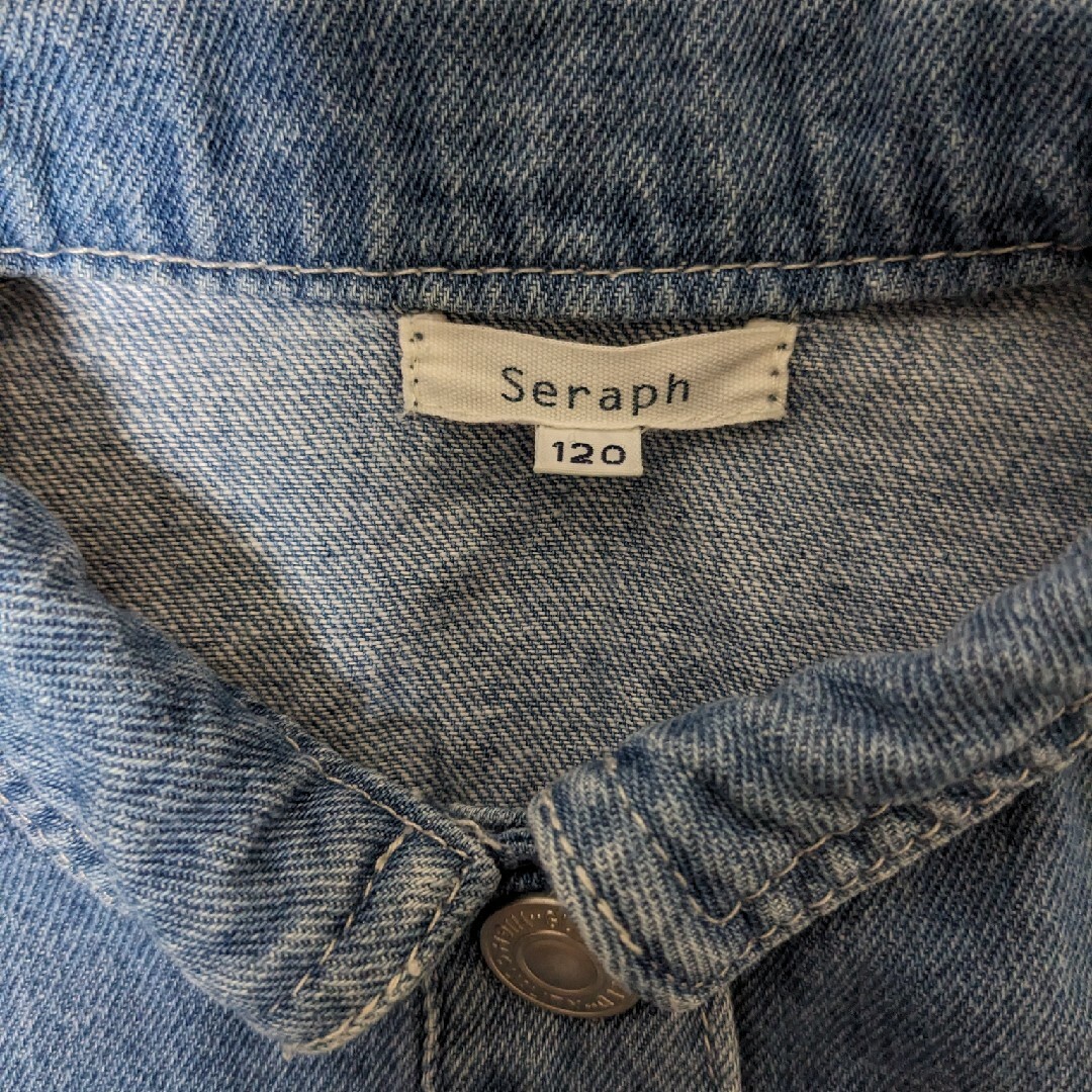 Seraph(セラフ)の【seraph】デニムジャケット【120cm】 キッズ/ベビー/マタニティのキッズ服女の子用(90cm~)(ジャケット/上着)の商品写真
