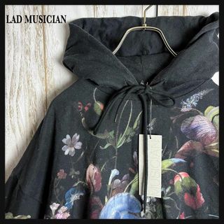 ラッドミュージシャン(LAD MUSICIAN)の【希少デザイン】ラッドミュージシャン☆総柄パーカー 花柄 入手困難　新品タグ付き(パーカー)