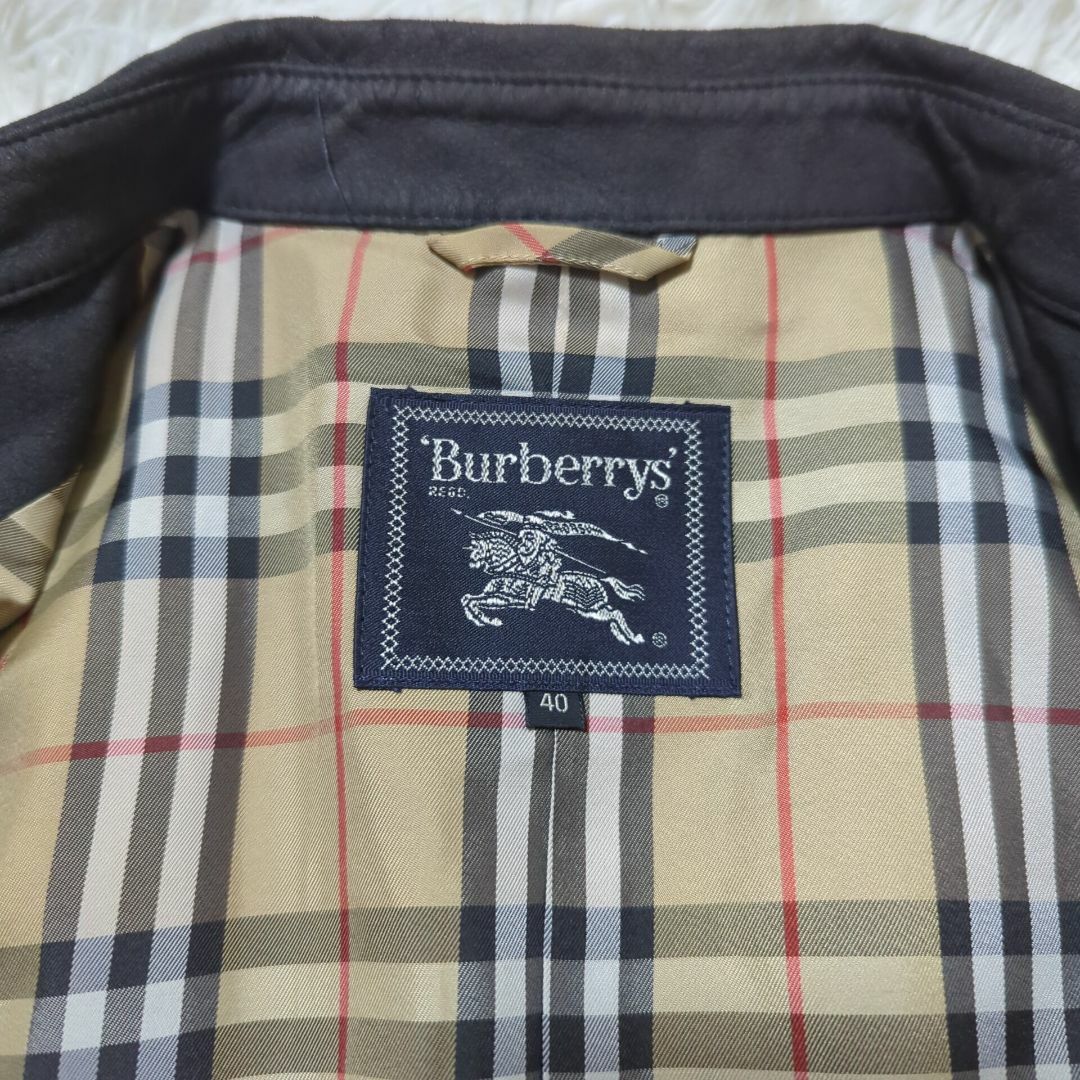 BURBERRY - 【極美品】バーバリー レザージャケット サイズ40 ノバ