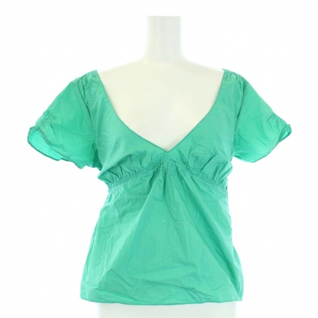 Marni(マルニ)のマルニ ブラウス プルオーバー 半袖 リボン 42 L 緑 グリーン レディースのトップス(シャツ/ブラウス(半袖/袖なし))の商品写真