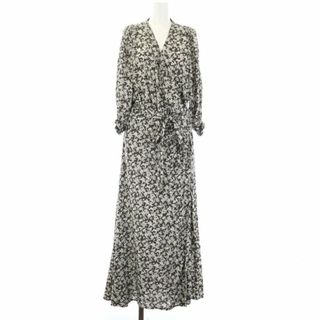 プラージュ(Plage)のプラージュ olive wrap dress ラップワンピース 38 M グレー(ロングワンピース/マキシワンピース)